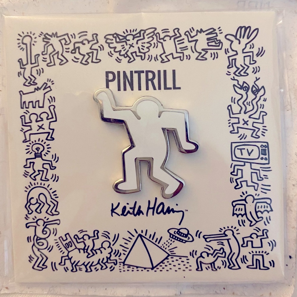 NEW UNOPENED KEITH HARING PIN